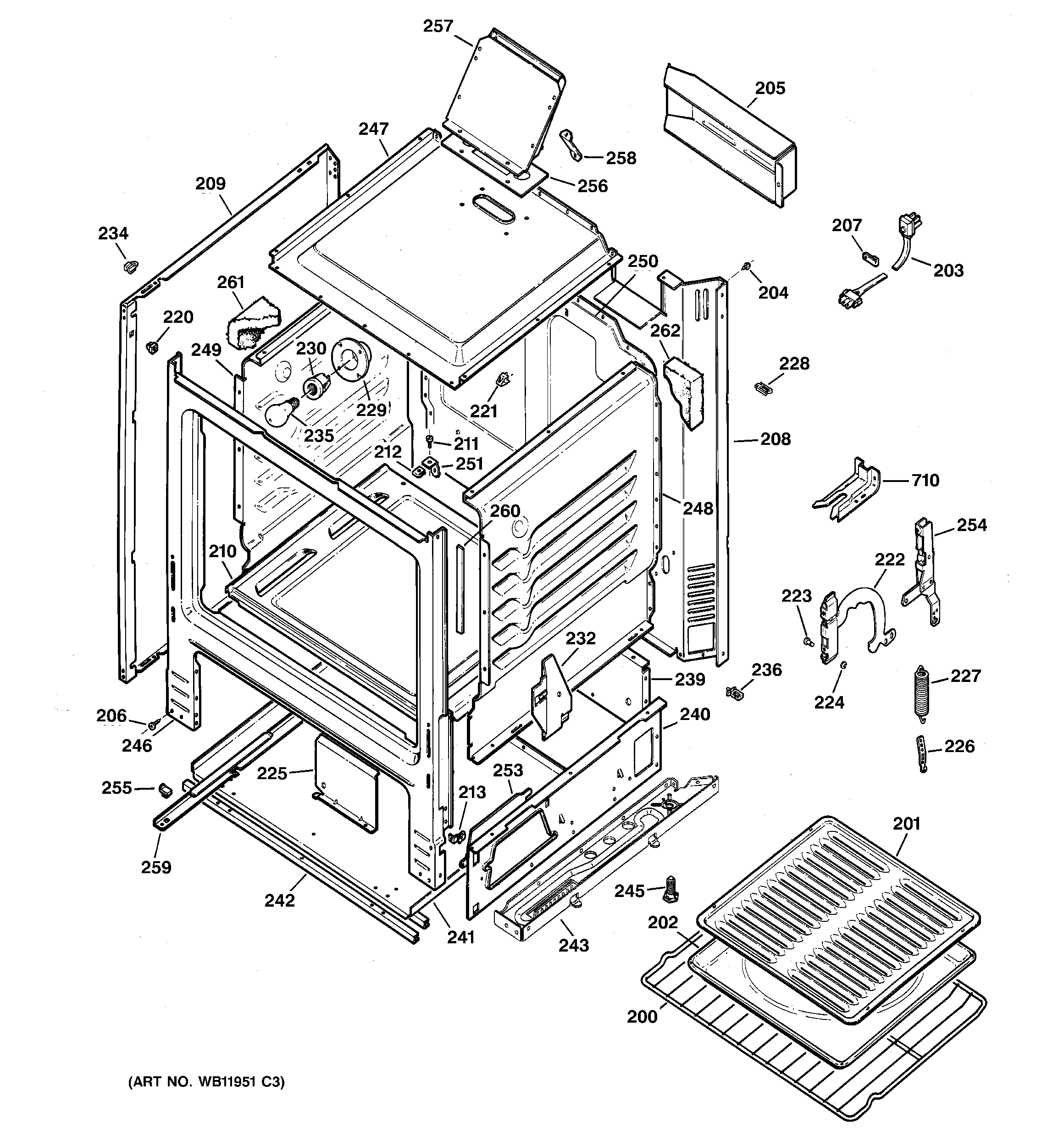 Kenmore 36272768892 body parts diagram