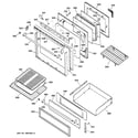 Kenmore 36275990002 door & drawer parts diagram