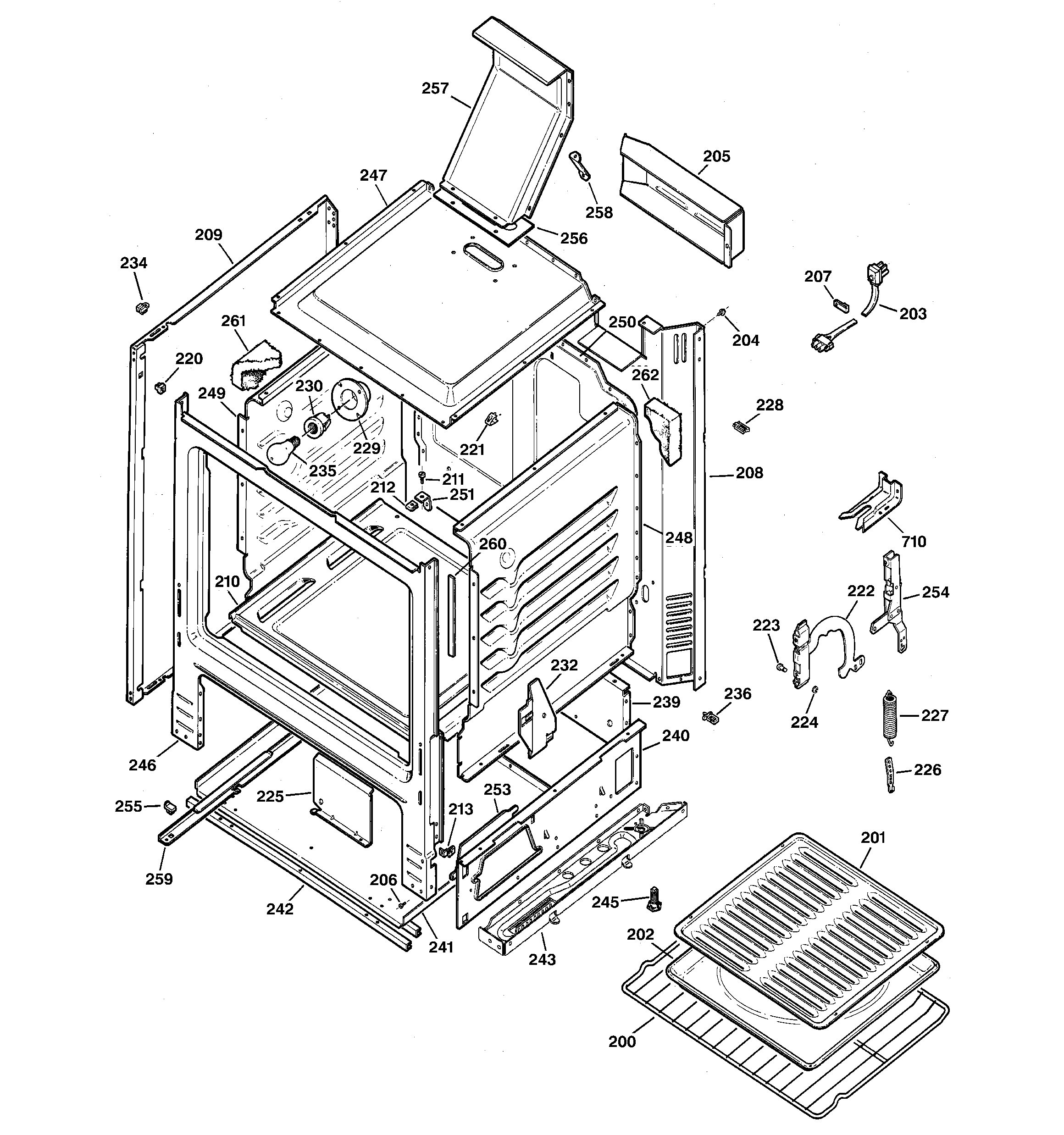 Kenmore 36275214101 body parts diagram