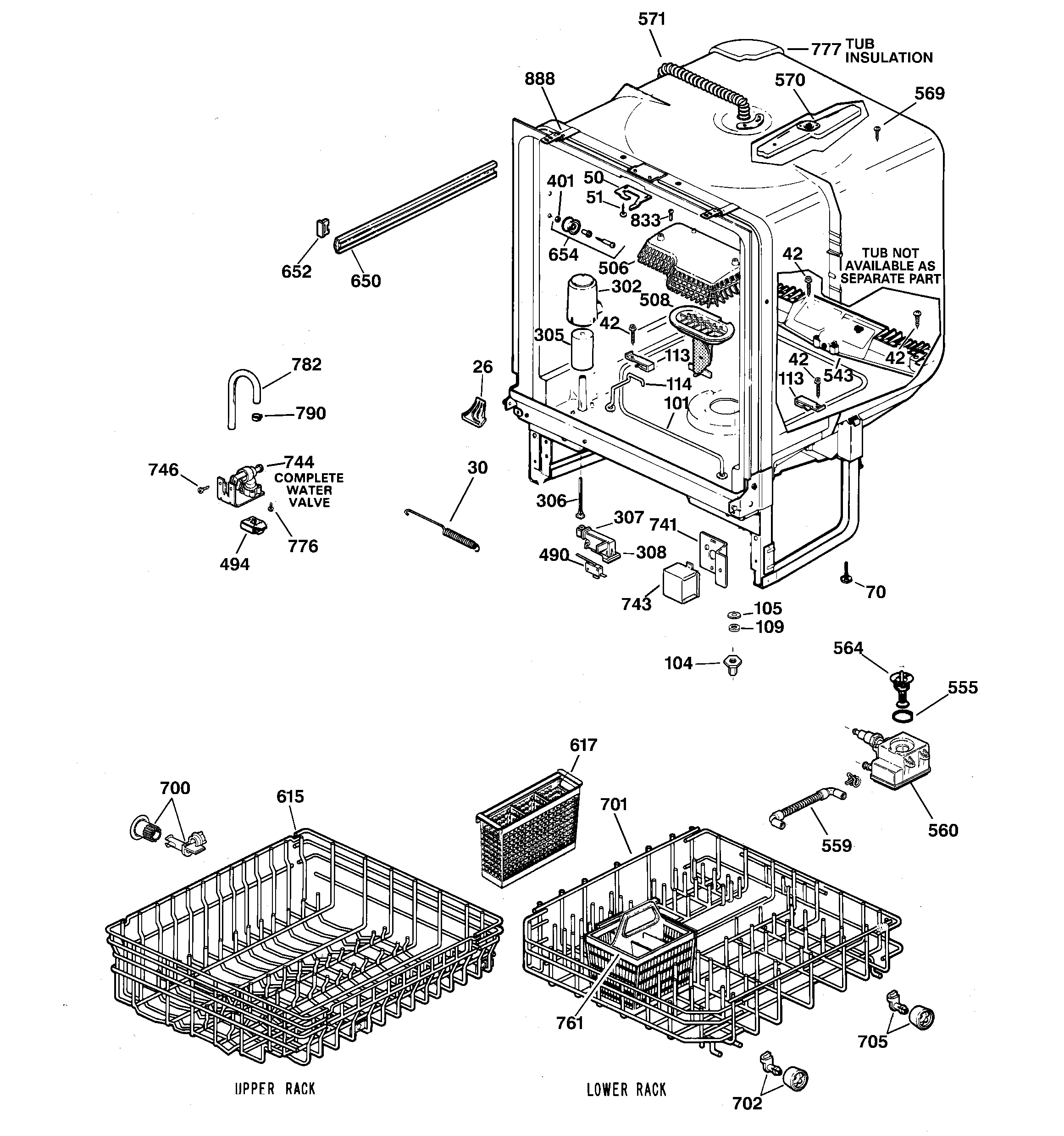 Kenmore 36314673100 body parts diagram