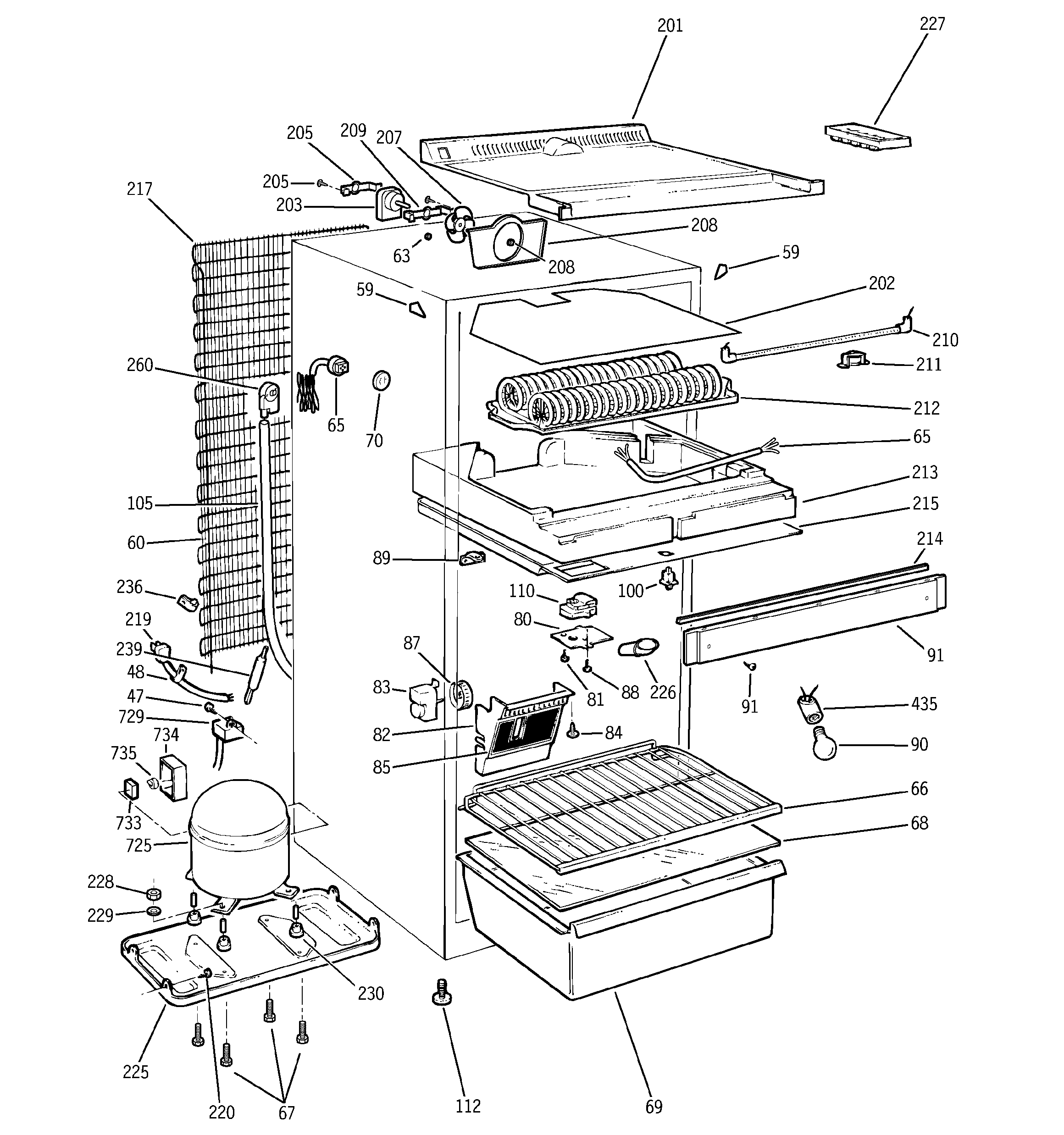 Kenmore 36366122410 unit parts diagram