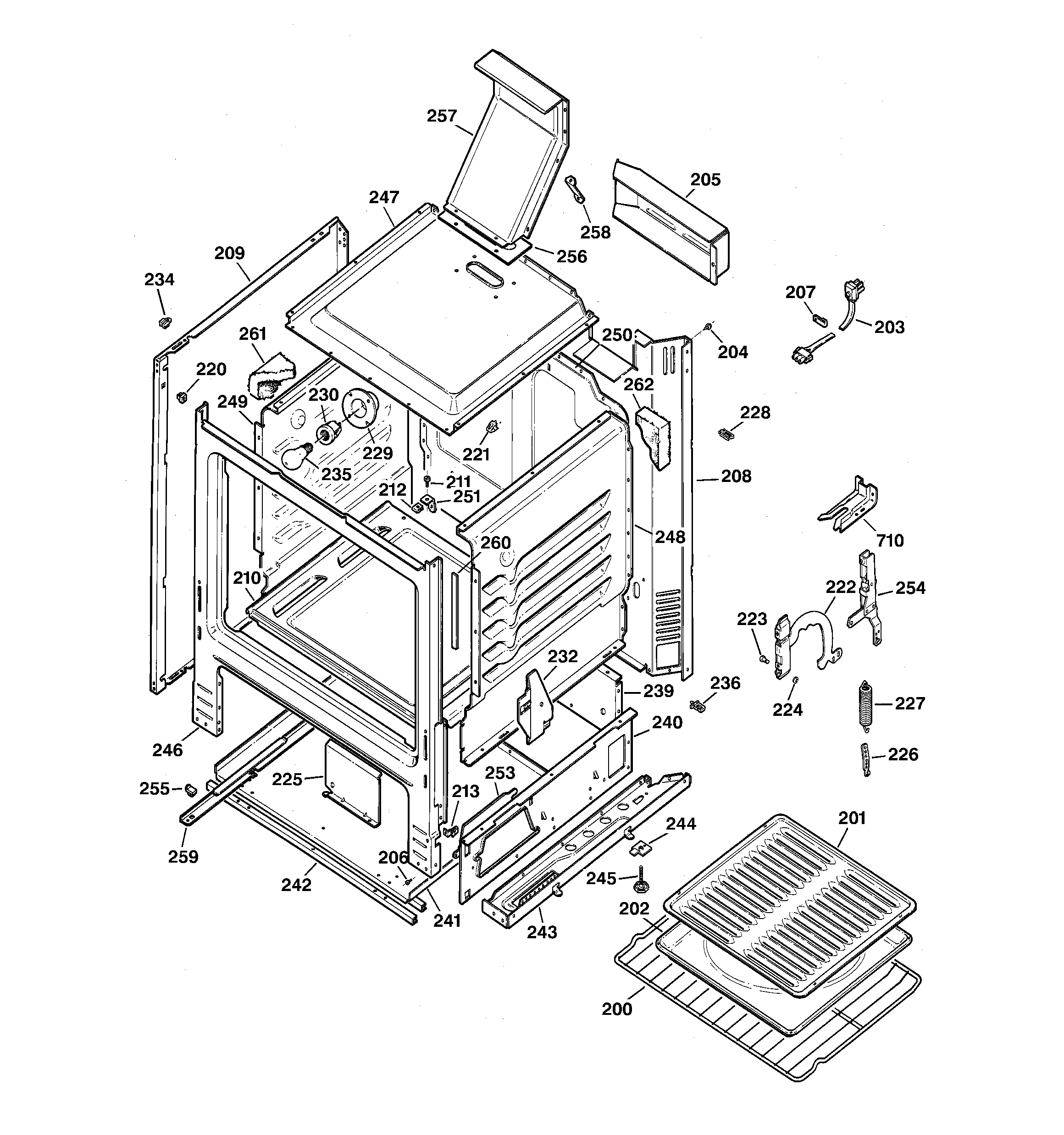 Kenmore 36271675891 body parts diagram