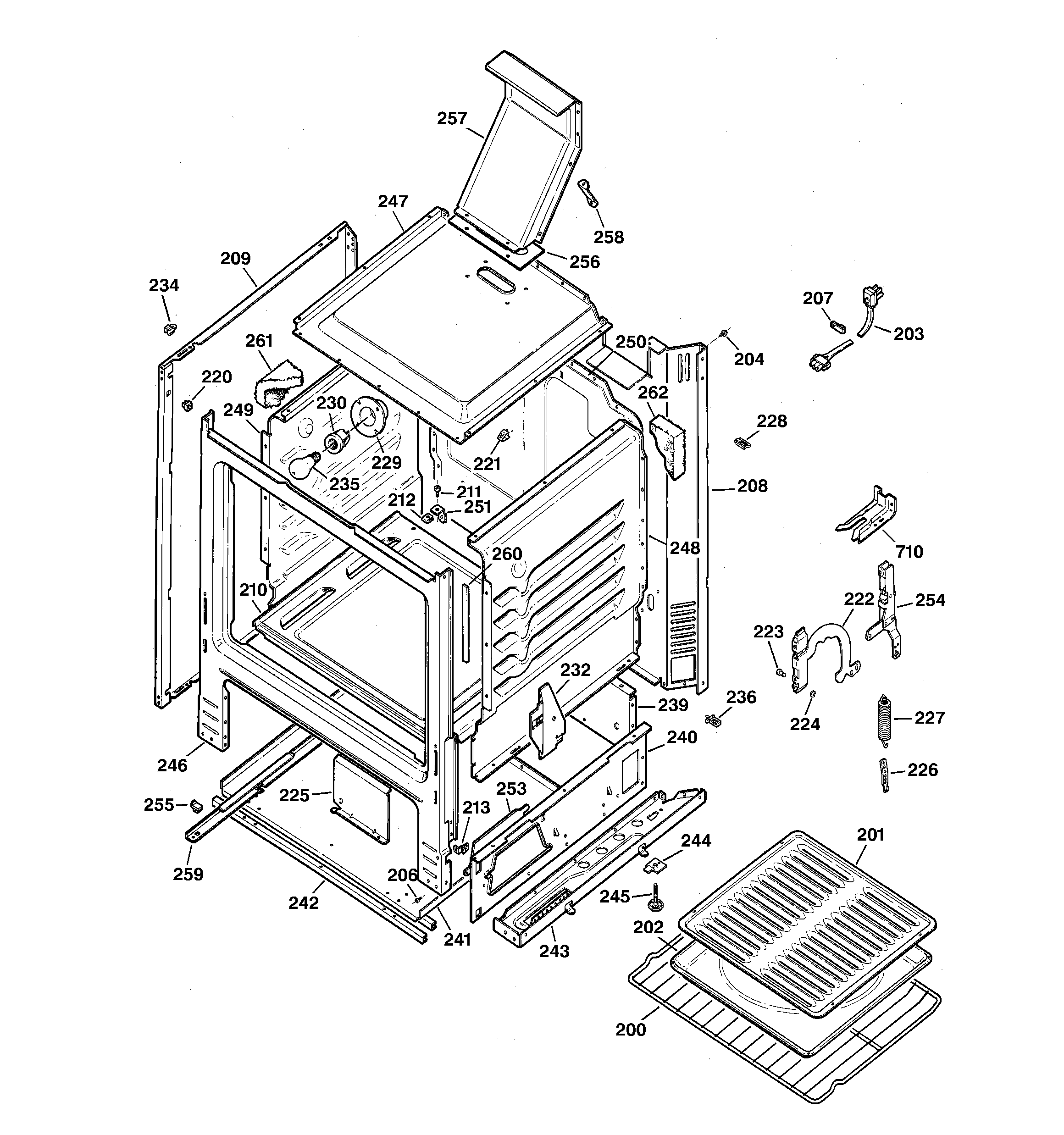 Kenmore 36275191892 body parts diagram