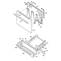 Kenmore 36262021300 door & drawer parts diagram
