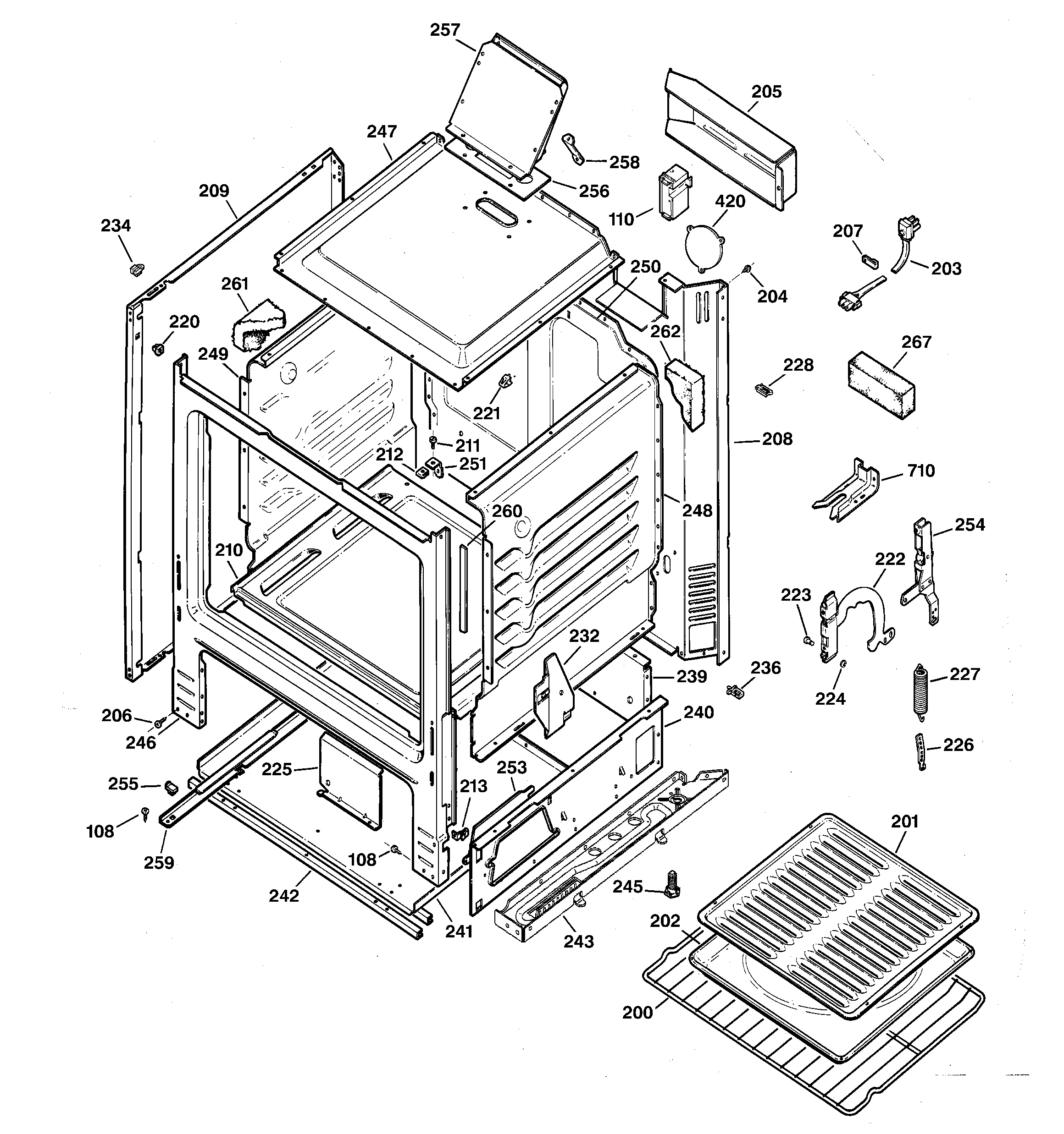 Kenmore 36261121895 body parts diagram