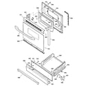 Kenmore 36271330202 door & drawer parts diagram