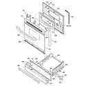 Kenmore 36272222202 door & drawer parts diagram