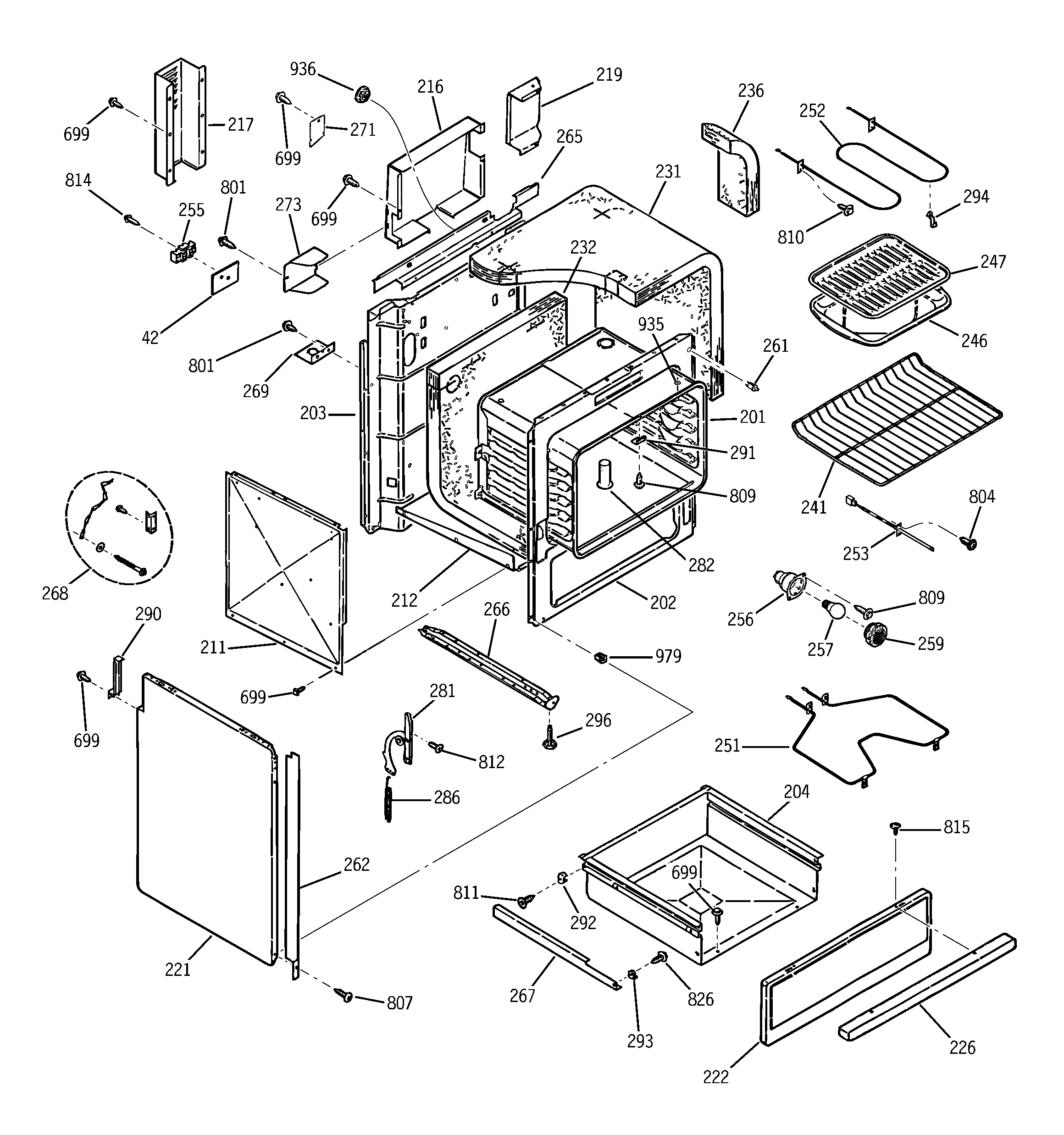 Kenmore 91146565097 body parts diagram