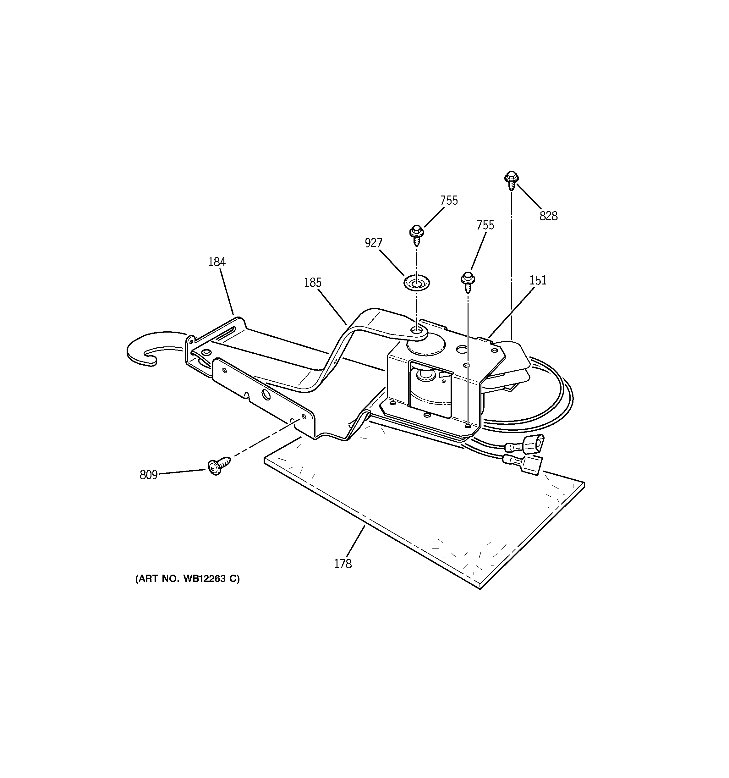 Kenmore 91146565097 door lock diagram