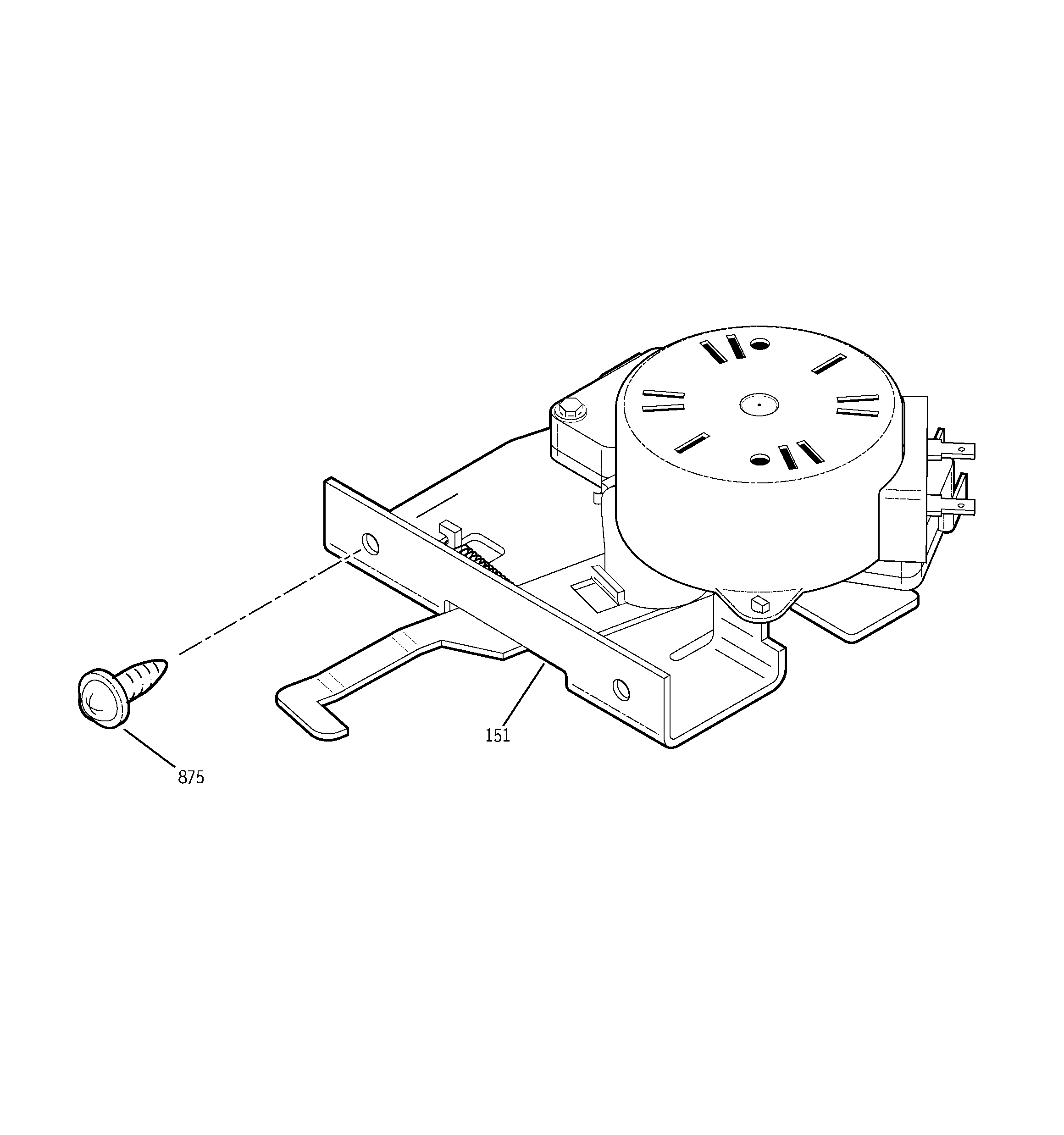 Kenmore 91147724201 door lock diagram