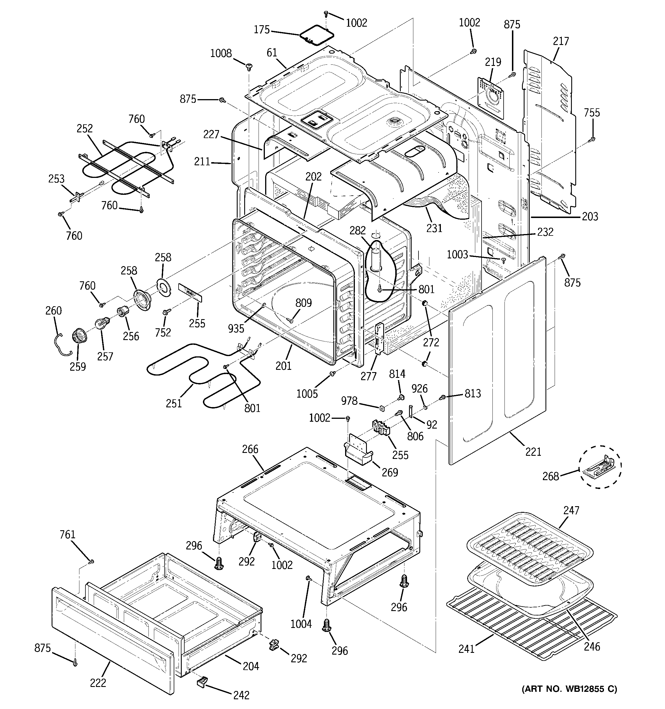 Kenmore 91194600300 body parts diagram
