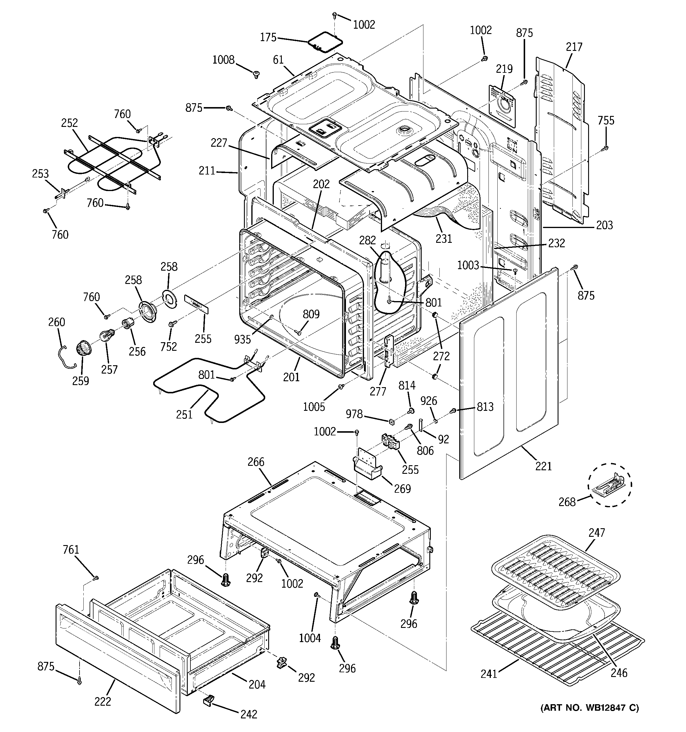 Kenmore 91195492300 body parts diagram