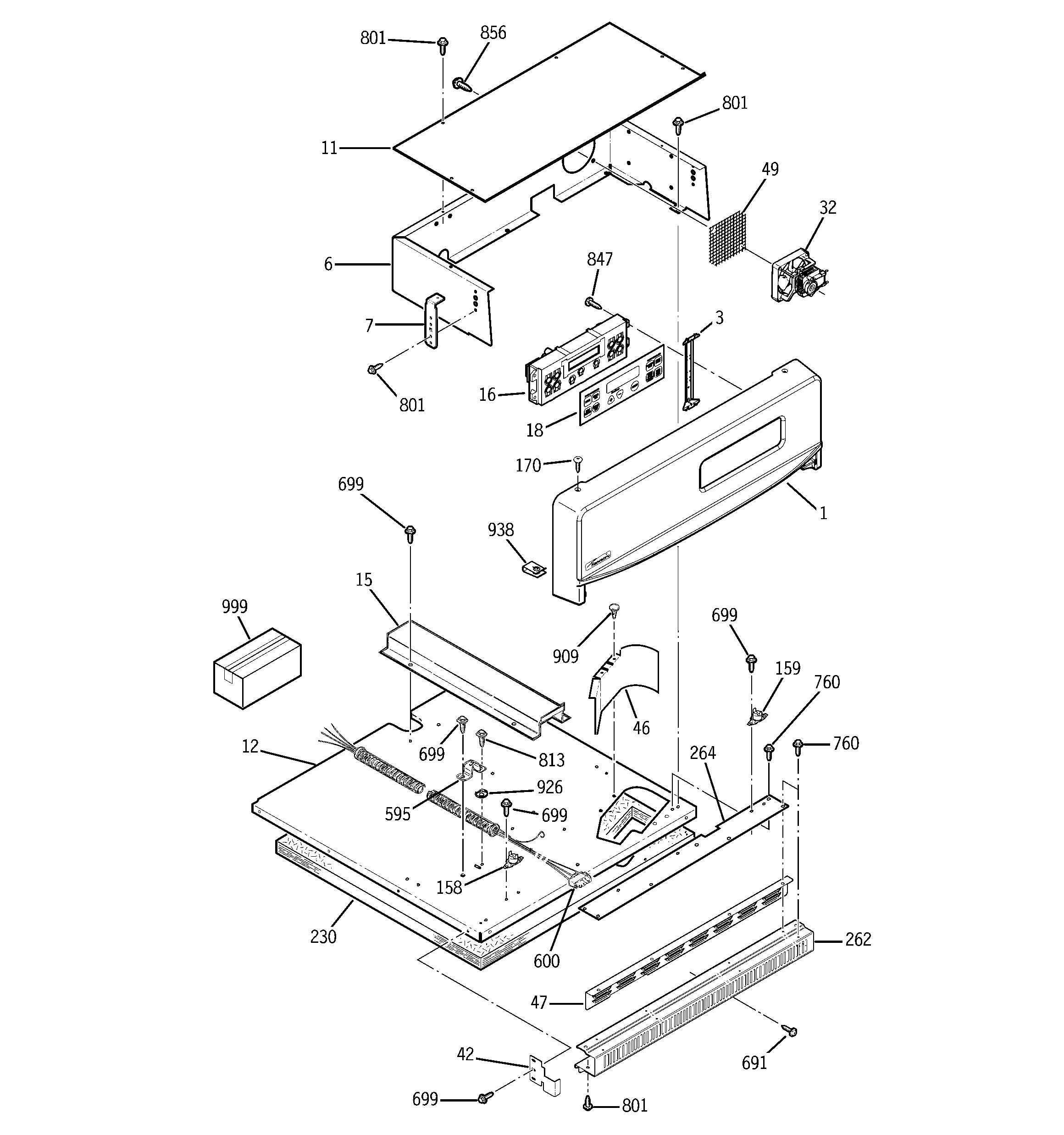Kenmore 91144494400 control panel diagram