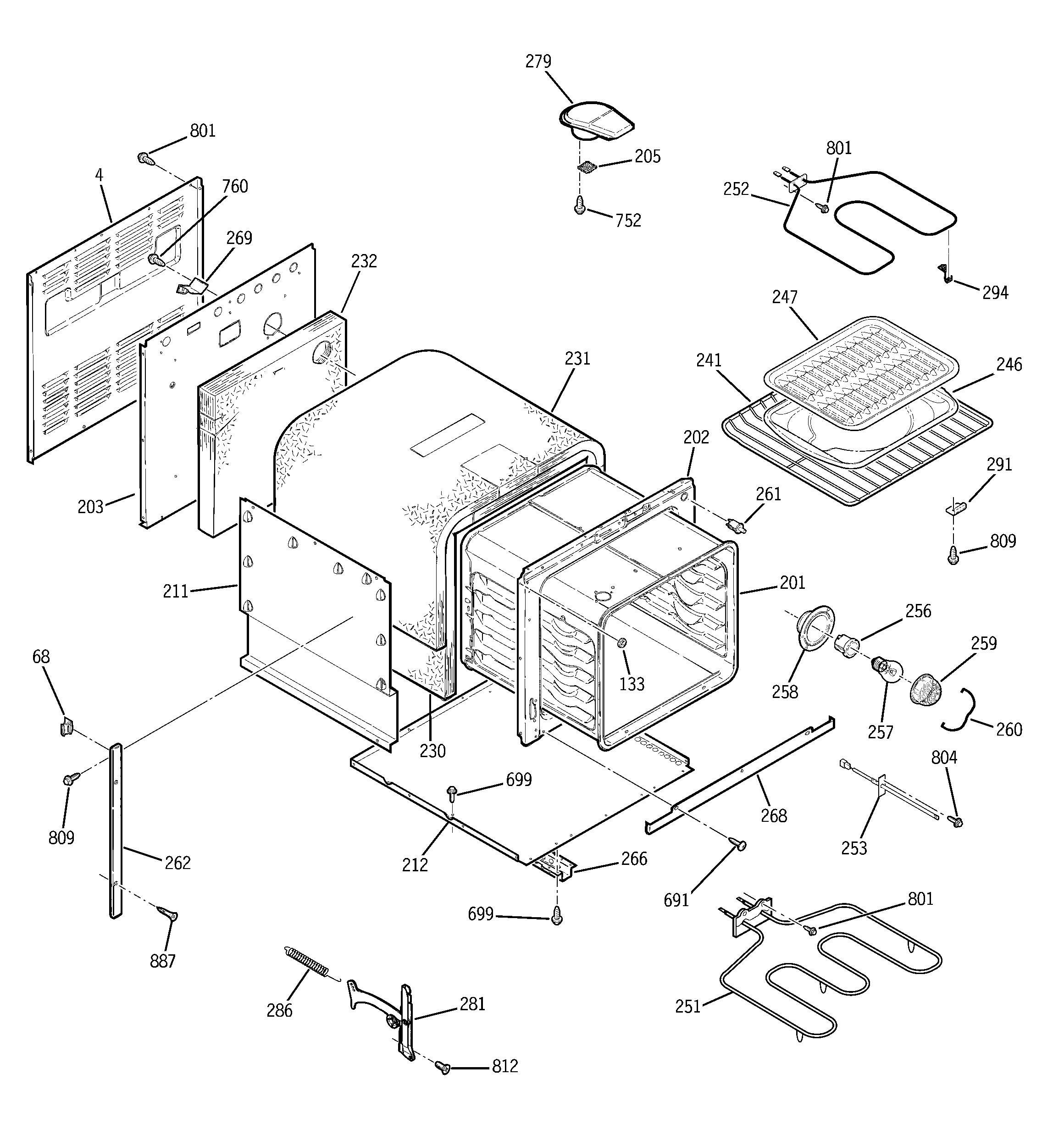 Kenmore 91144494400 body parts diagram