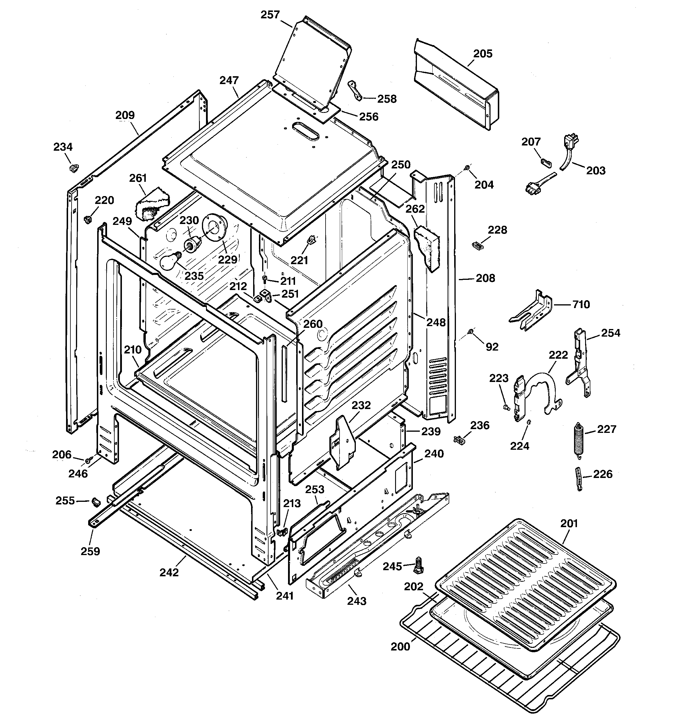 Kenmore 36273219204 body parts diagram
