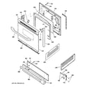 Kenmore 36272429201 door & drawer parts diagram