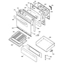 Kenmore 36275621301 door & drawer parts diagram