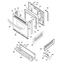 Kenmore 36272424202 door & drawer parts diagram