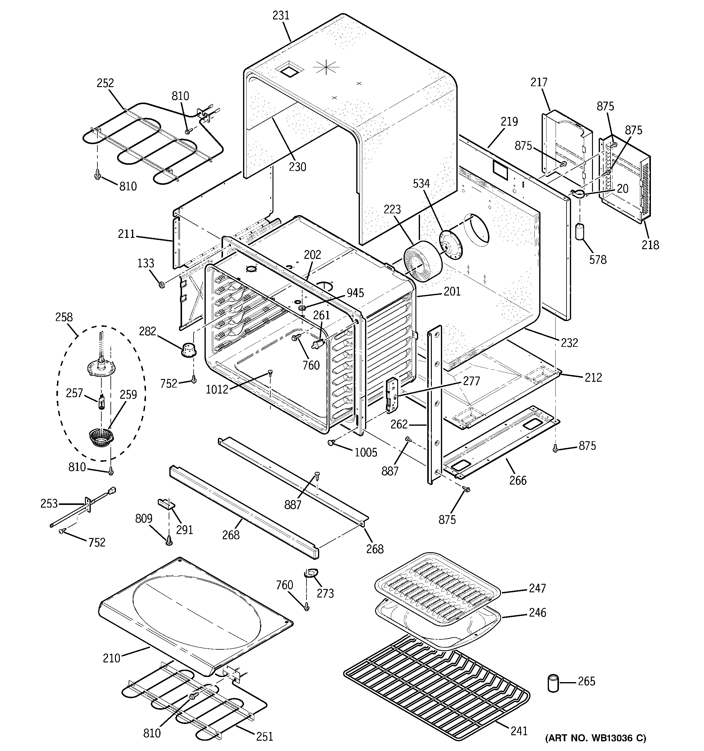 Kenmore 91149044200 body parts diagram