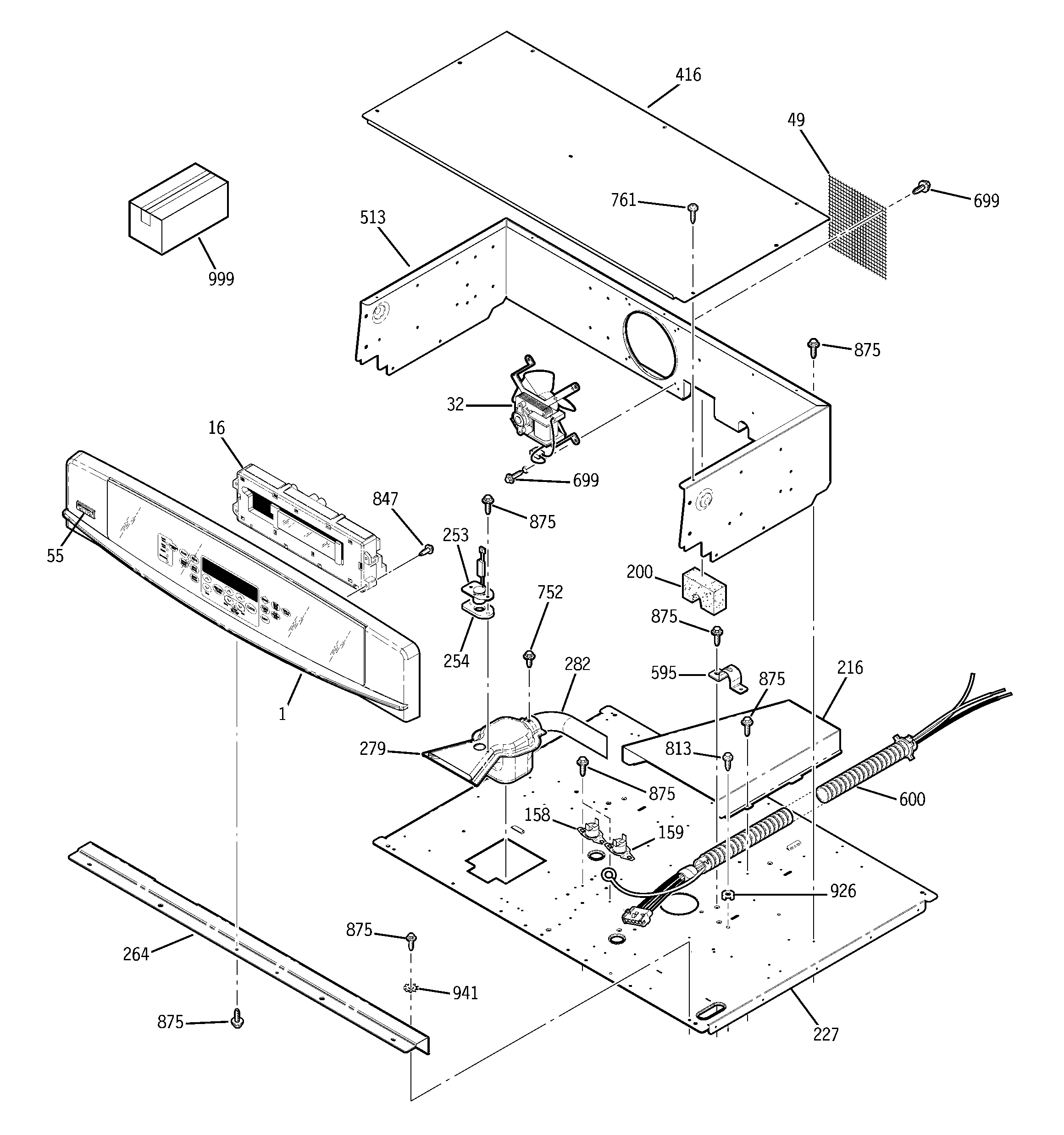 Kenmore 91149049200 control panel diagram