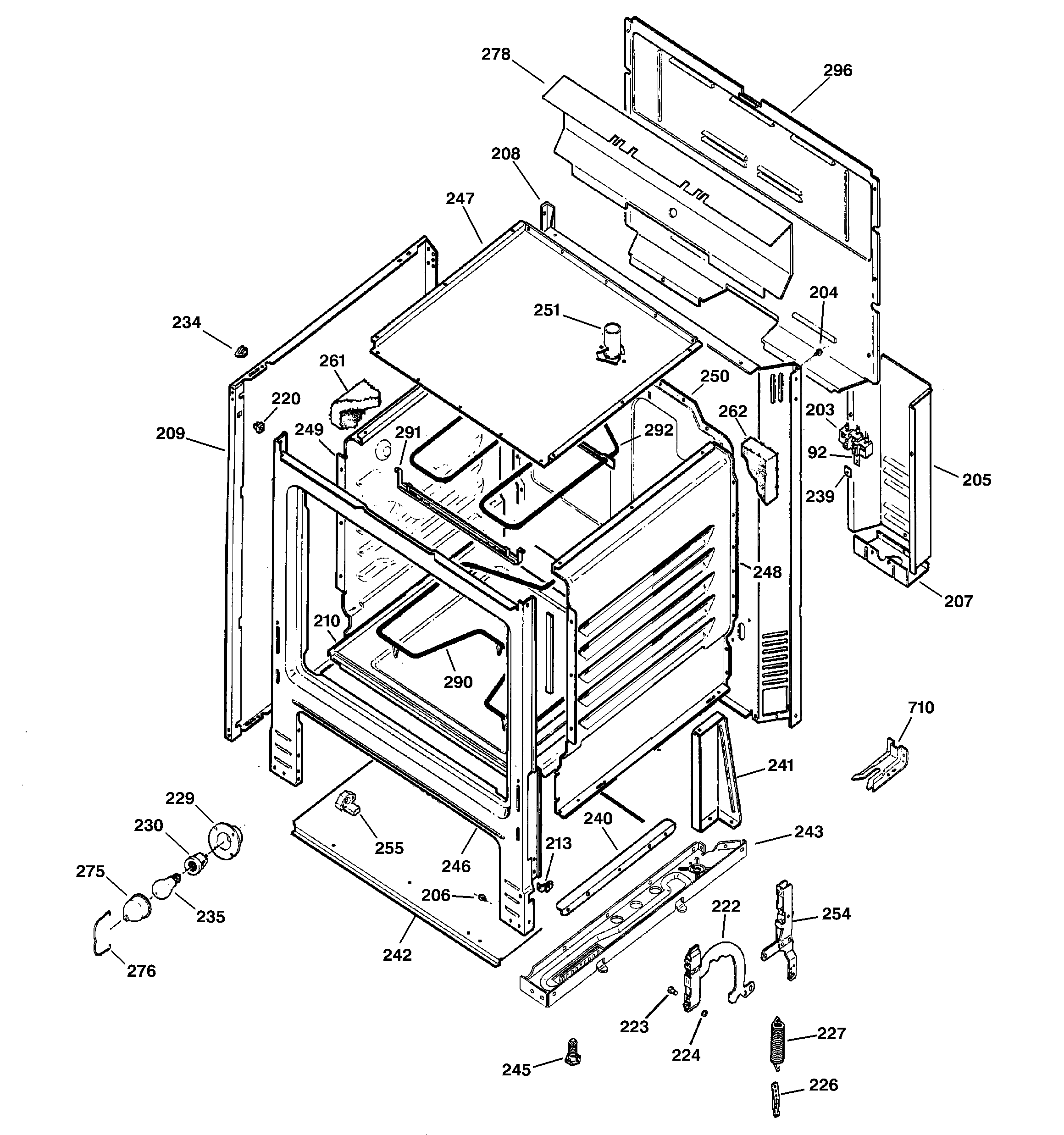 Kenmore 36293214300 body parts diagram