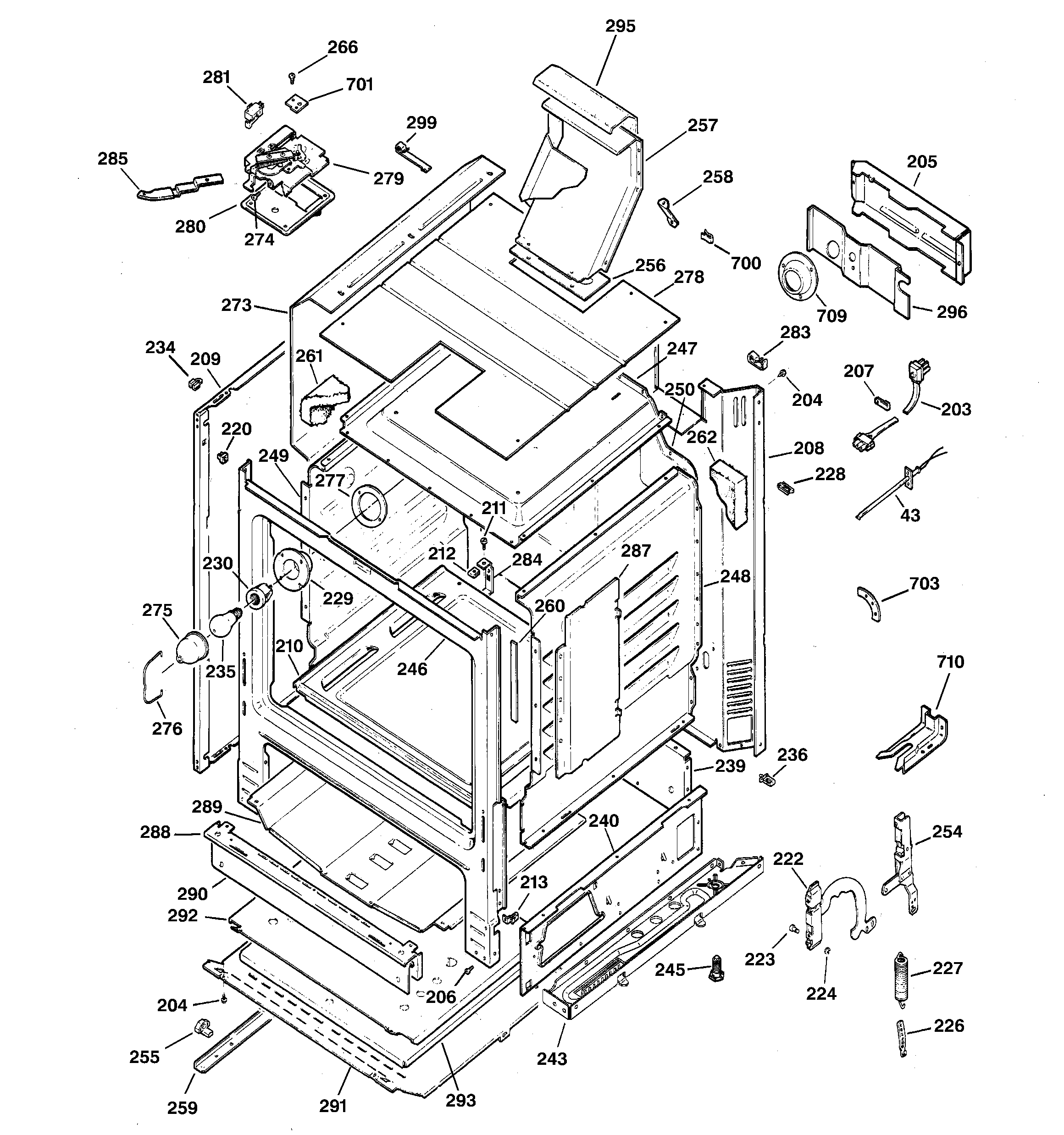 Kenmore 36274620300 body parts diagram