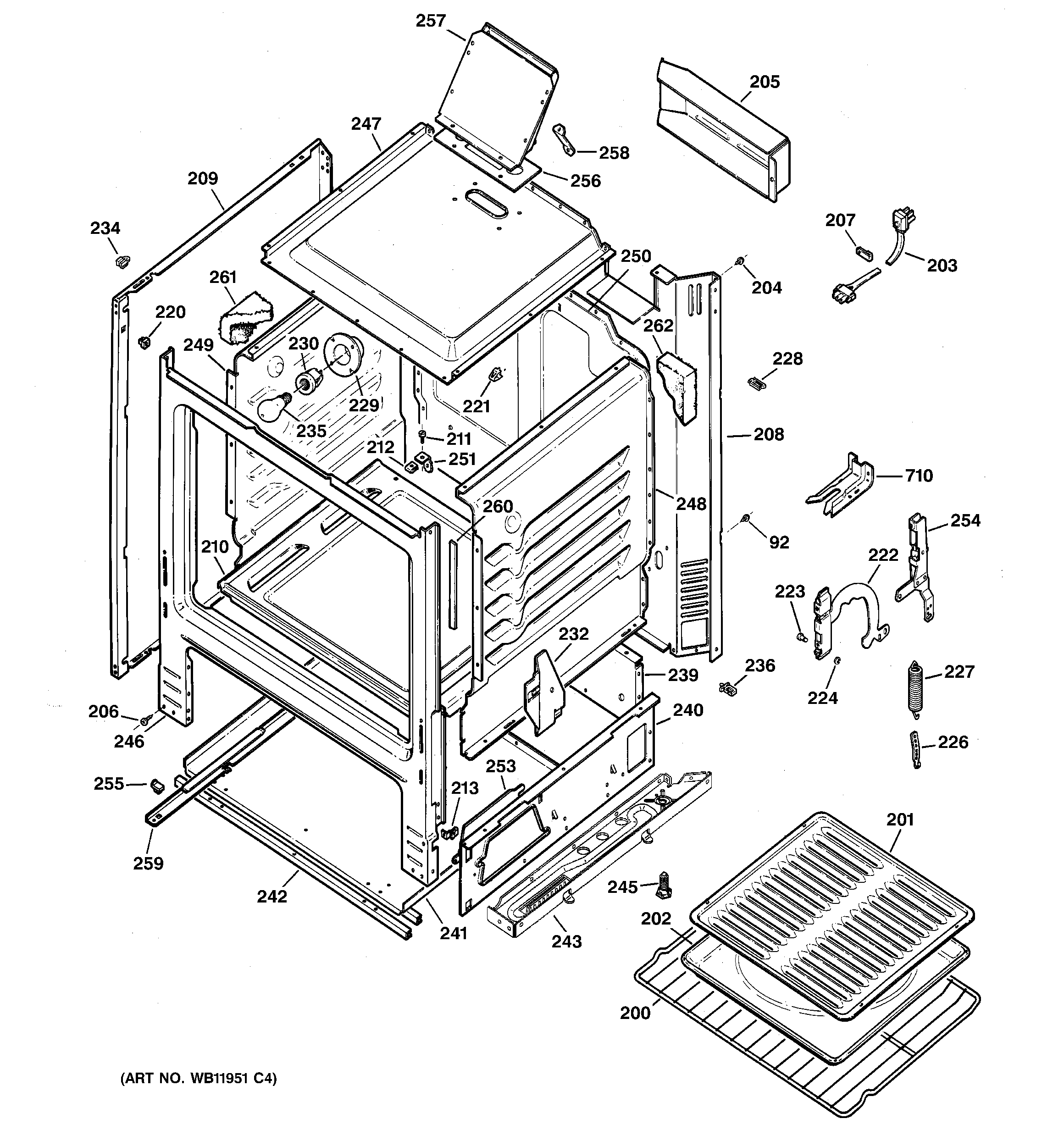 Kenmore 36273211205 body parts diagram