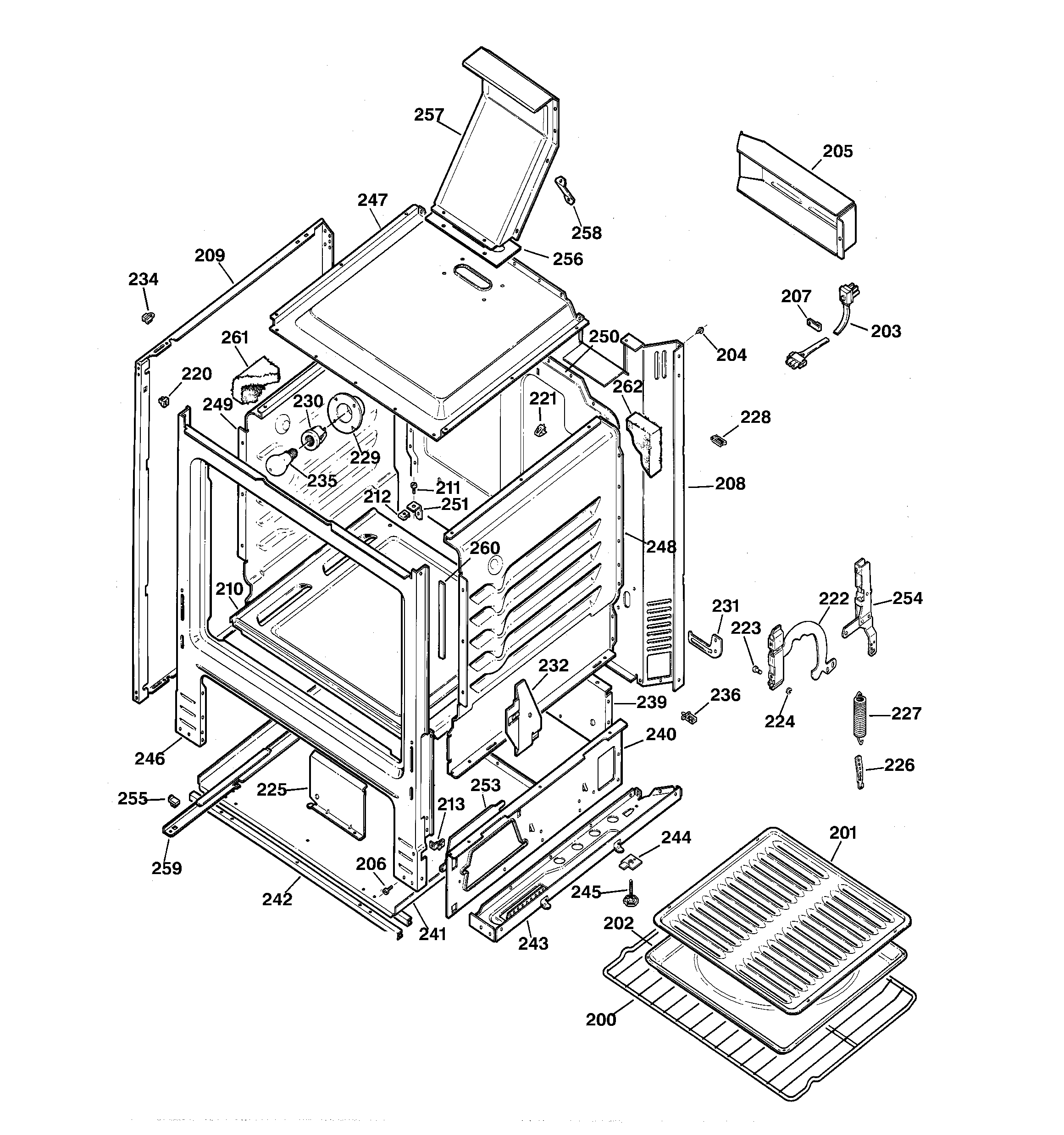 Kenmore 36272181890 body parts diagram
