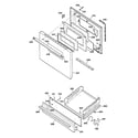 Kenmore 36272198890 door & drawer parts diagram
