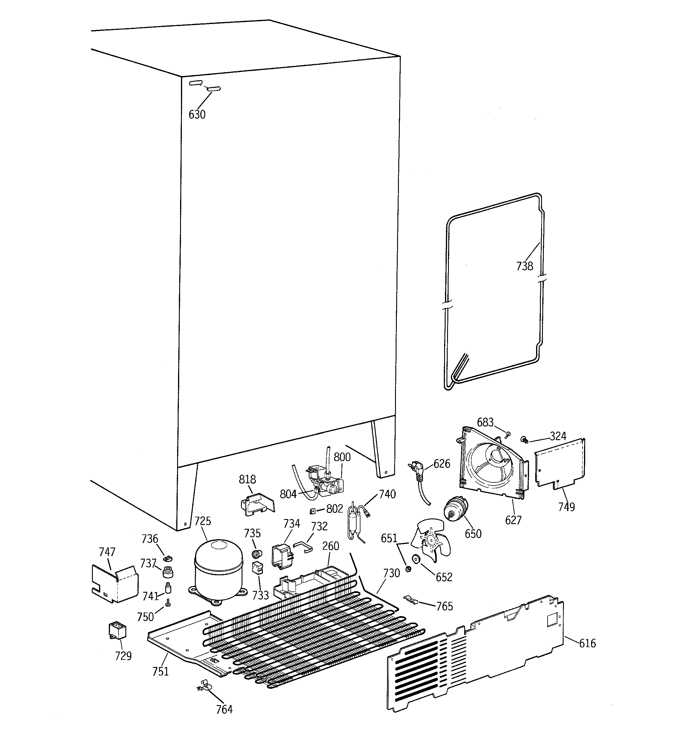 Kenmore 36348047892 unit parts diagram