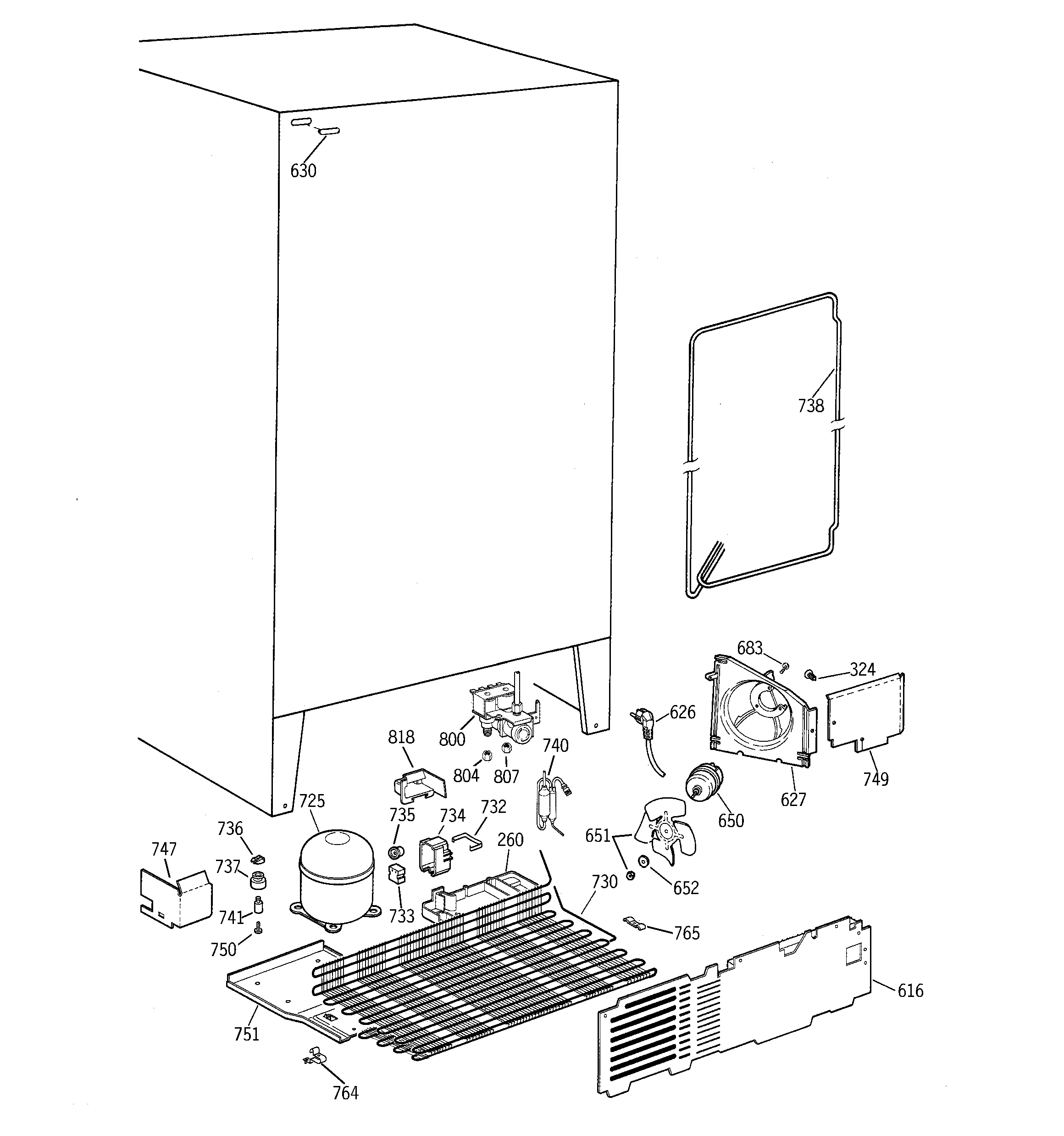 Kenmore 36358062892 unit parts diagram