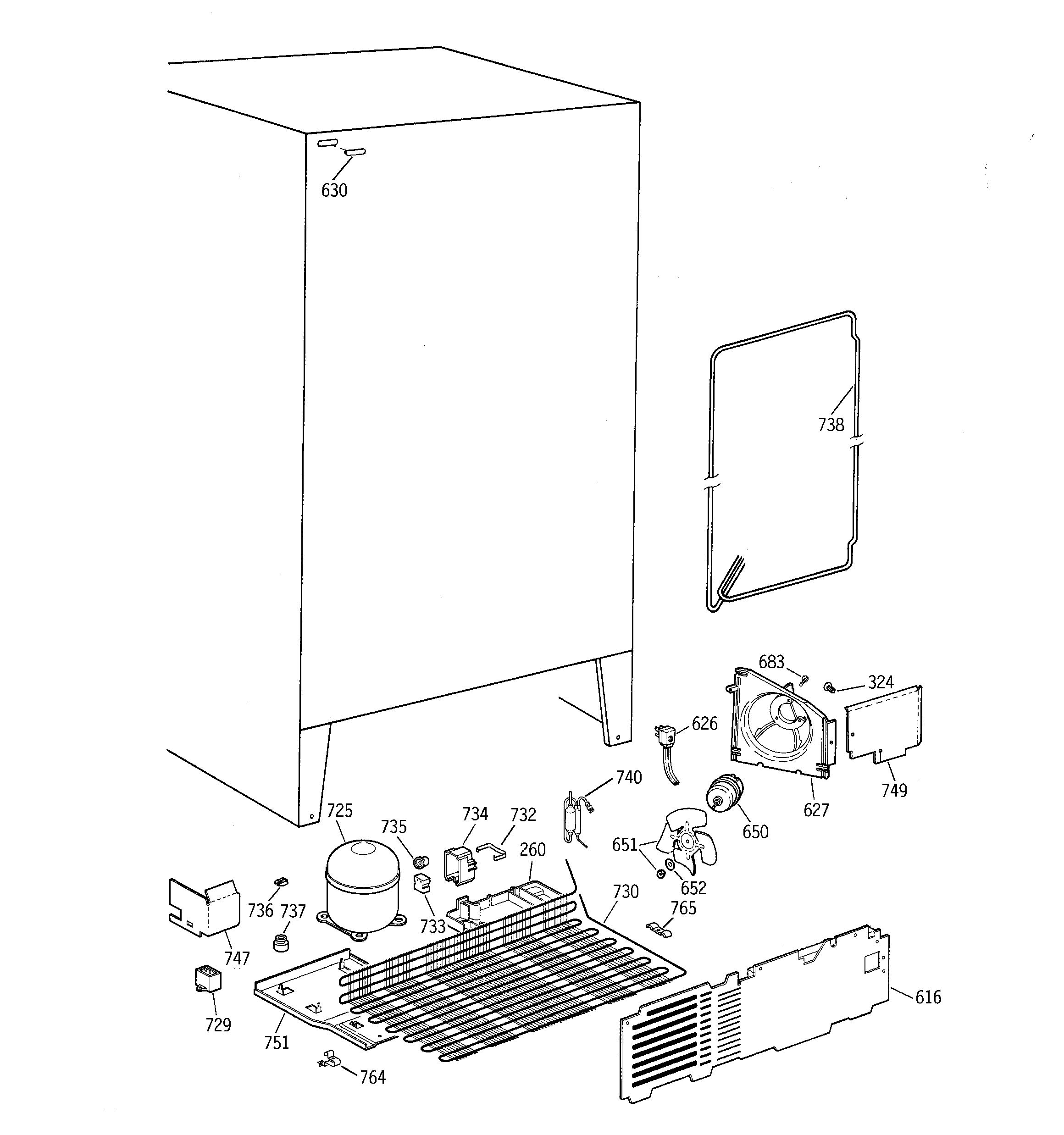 Kenmore 36348257892 unit parts diagram