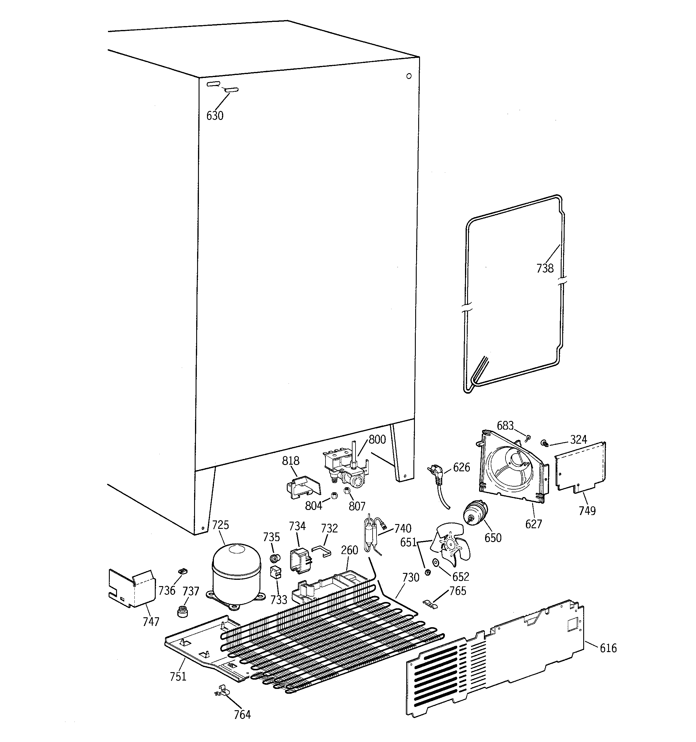 Kenmore 36358547890 unit parts diagram