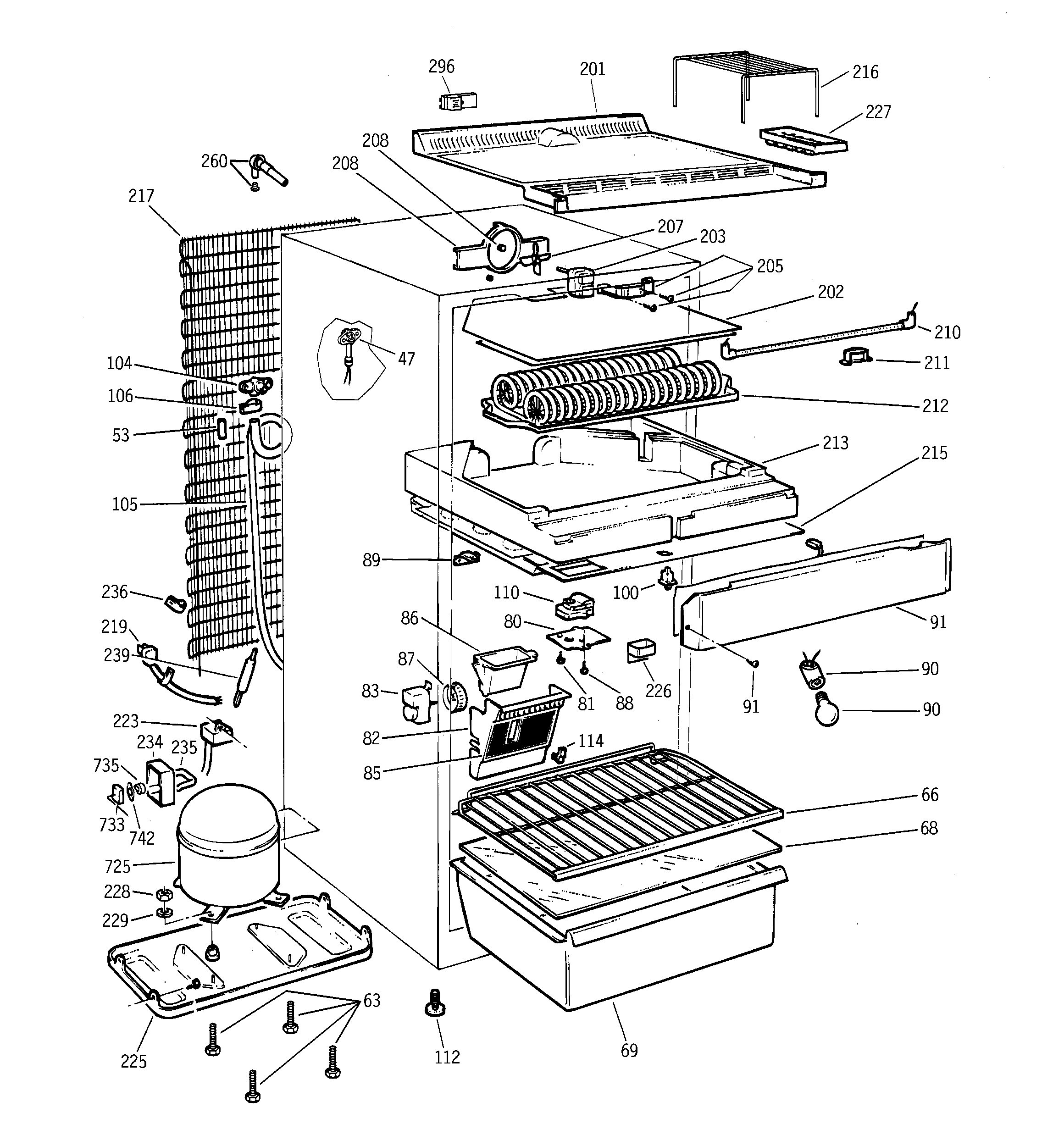 Kenmore 3639692202 unit parts diagram
