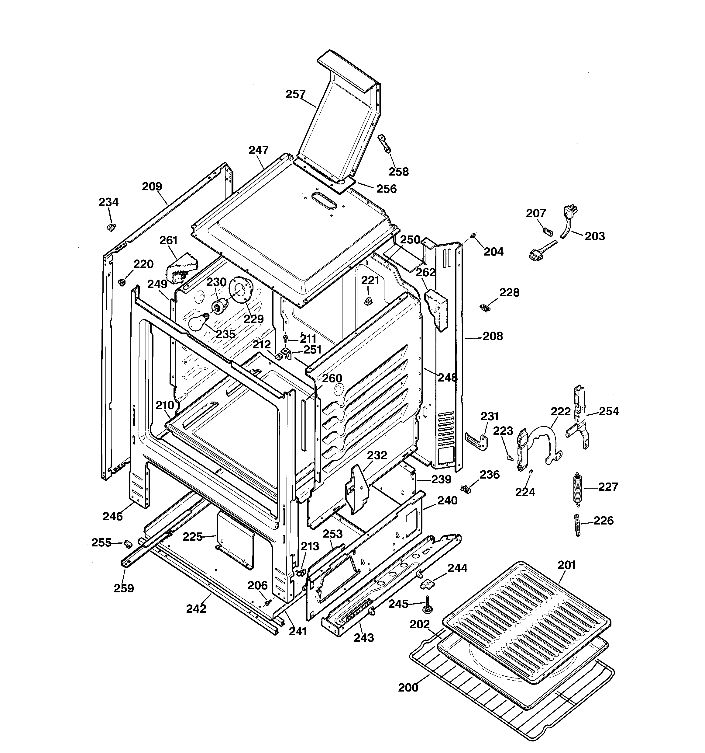 Kenmore 36272191891 body parts diagram