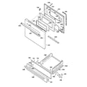 Kenmore 36272198891 door & drawer parts diagram