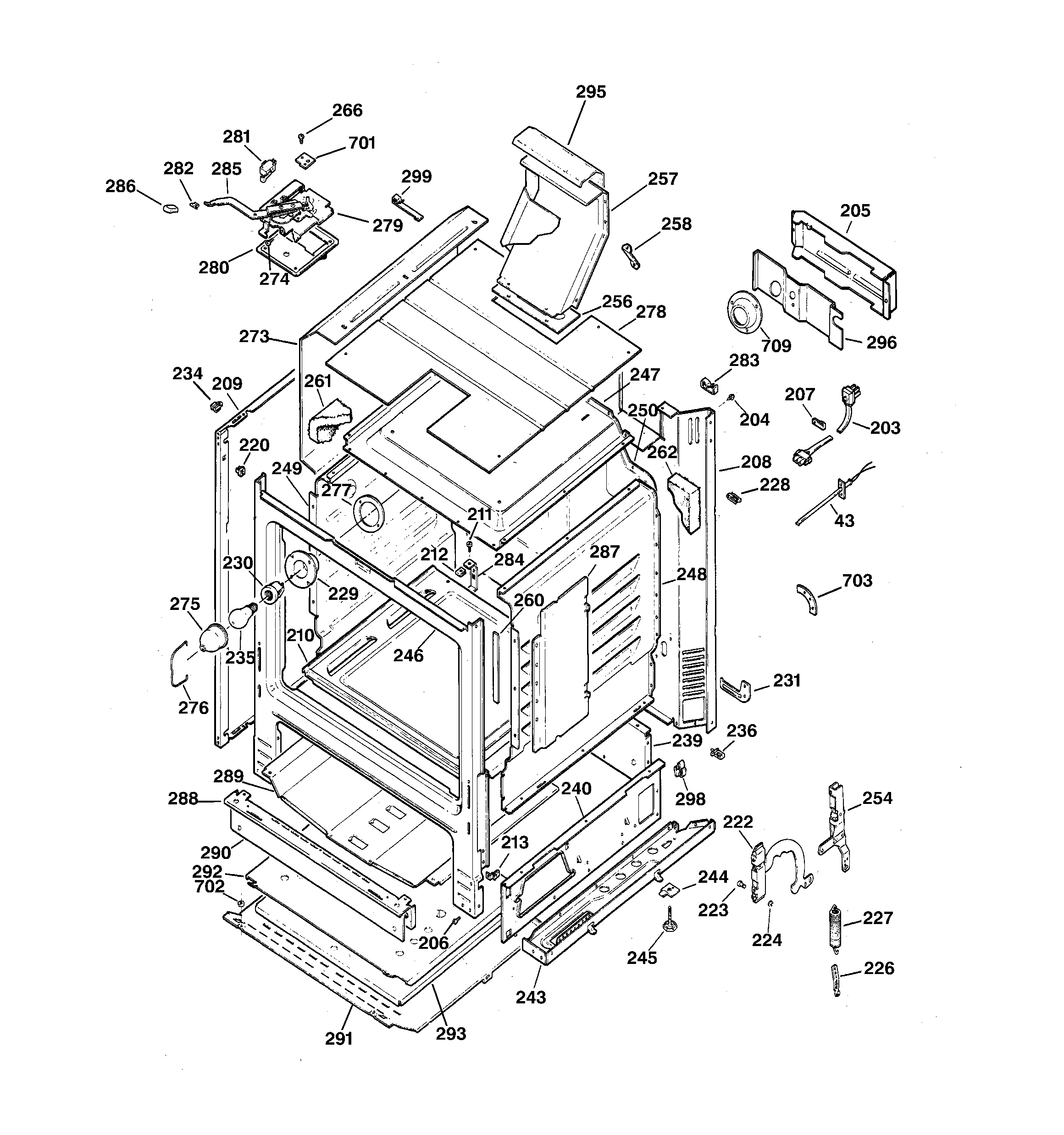 Kenmore 36275388891 body parts diagram