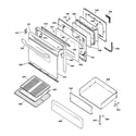 Kenmore 36275695891 door & drawer parts diagram