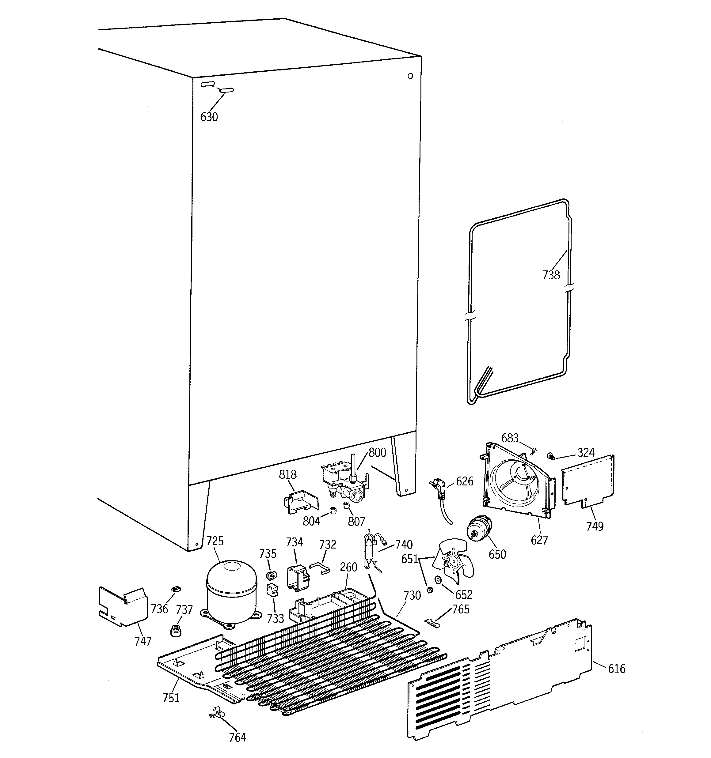 Kenmore 36359557990 unit parts diagram