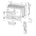 Kenmore 36379965990 freezer door diagram