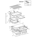 Kenmore 36379965990 shelf parts diagram