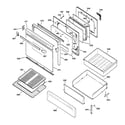 Kenmore 36275508990 door & drawer parts diagram