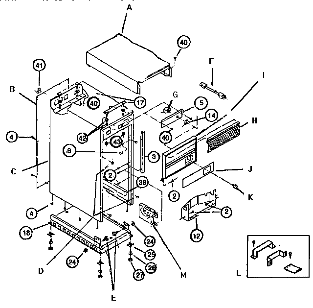 Thermador TMC30B body diagram