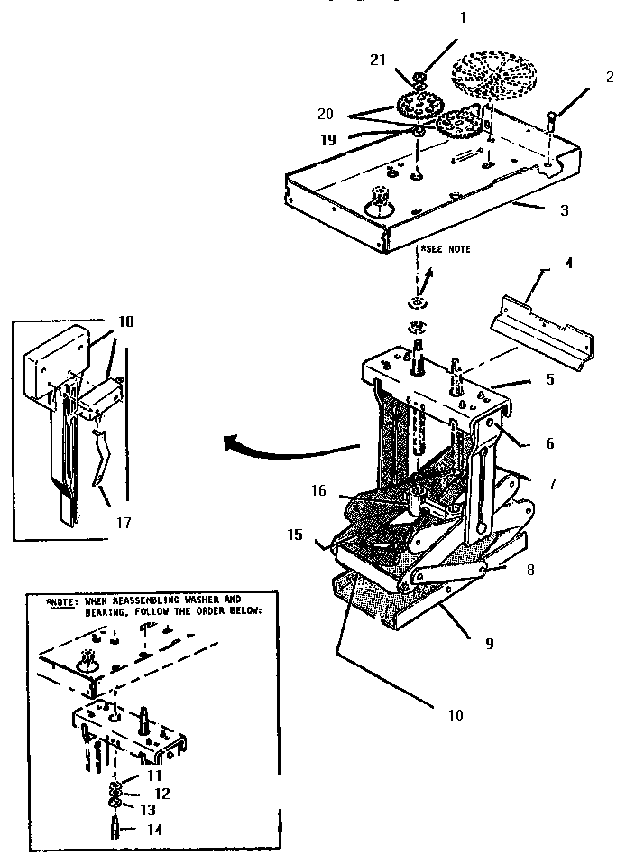 Thermador TMC28WC chassis and ram assemblies diagram