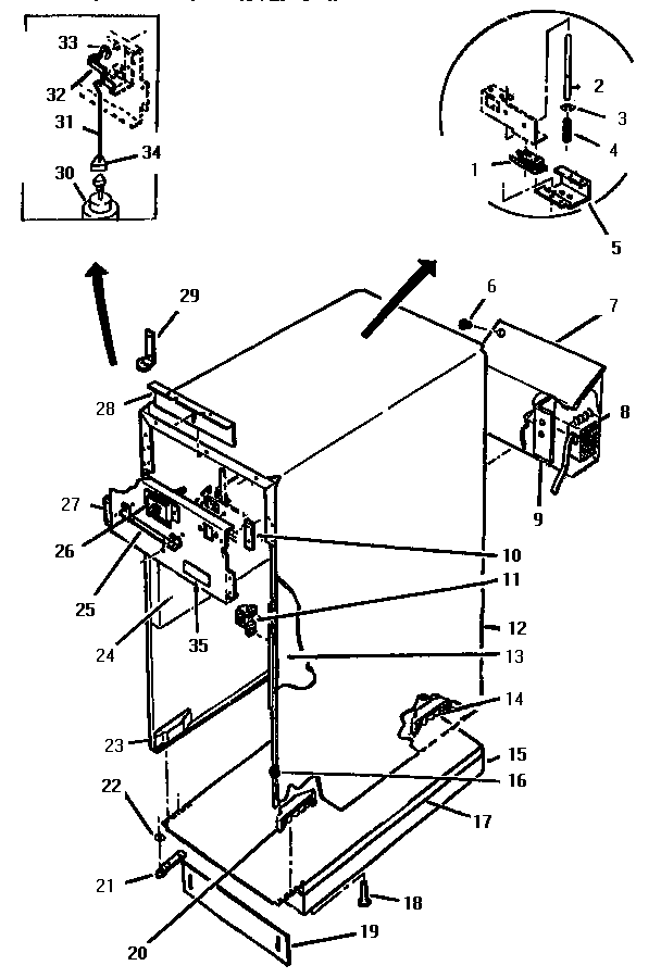 Thermador TMC28WC main body diagram