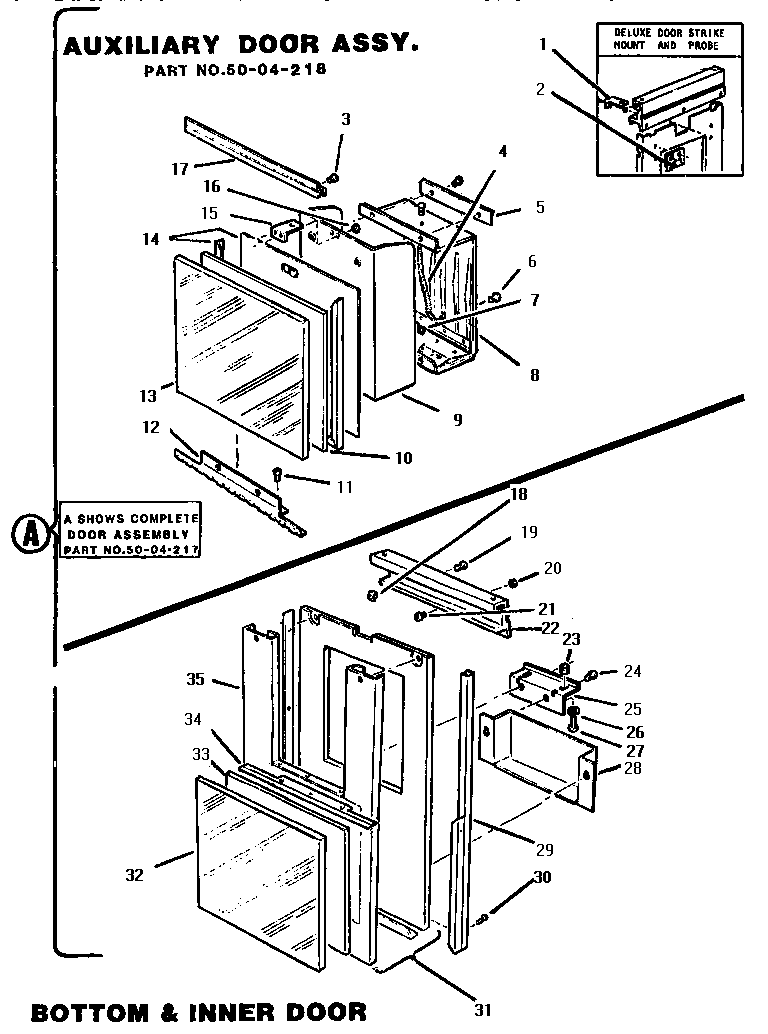Thermador TMC28WC door assemblies diagram