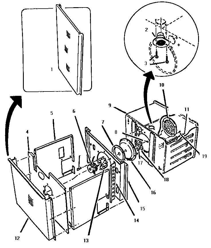 Thermador CT130 oven liner and module diagram