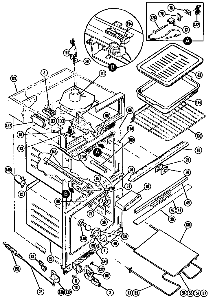 Thermador MSC29 oven diagram