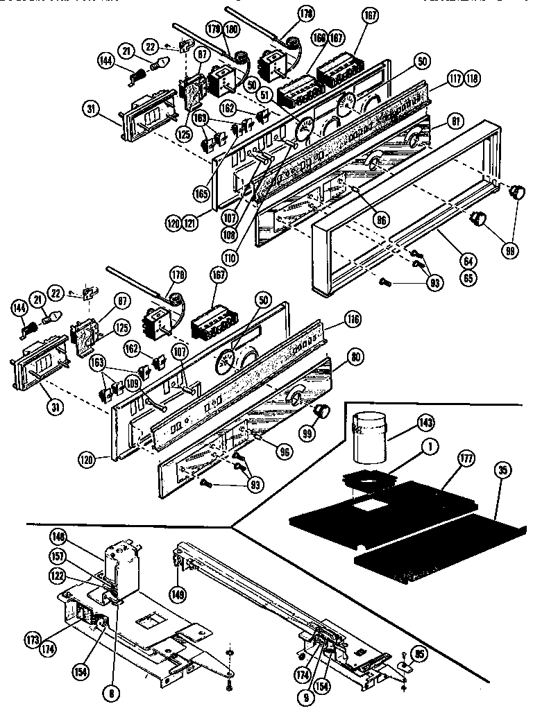 Thermador MSC29 control panels diagram