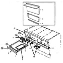 Thermador GCR486GD control panel & related parts diagram